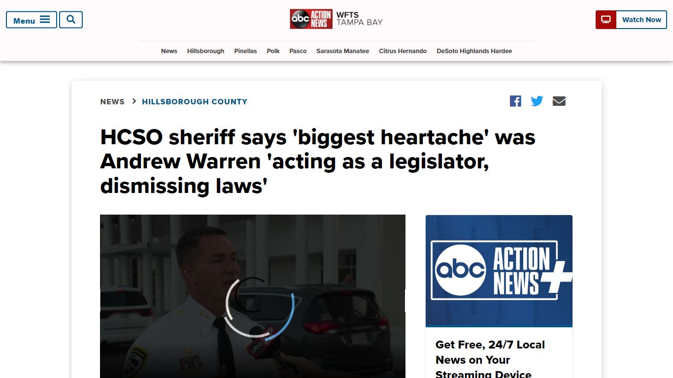 HCSO sheriff says 'biggest heartache' was Andrew Warren 'acting as a ...